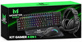 Kit Pro Gamer Teclado RGB + Mouse + Audífonos + PAD K4125